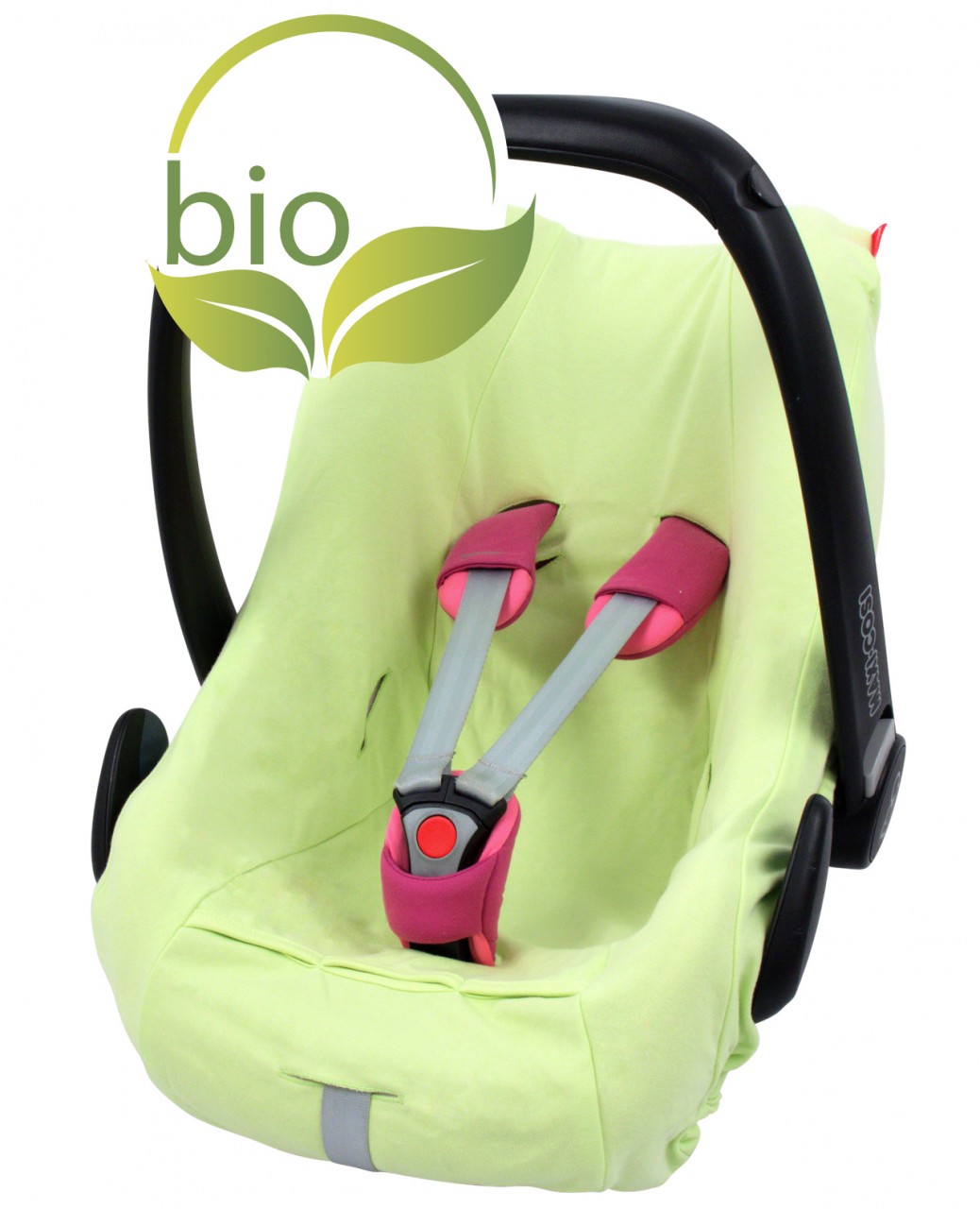 ByBoom® Sommerbezug für Babyschale universal z.B Maxi Cosi 100% BIO-Baumwolle 
